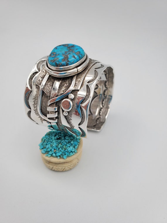 Fabulous Vintage Native American Jewelry Navajo Turquoise Sterling Silver Feather Charm Bracelet Fabulous Vintage Native American Jewelry Navajo Turquoise Sterling Silver Feather Charm Bracelet