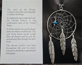 Sterling silver Dreamcatcher Pendants  by Delaware Tribe Artist LES WALKER