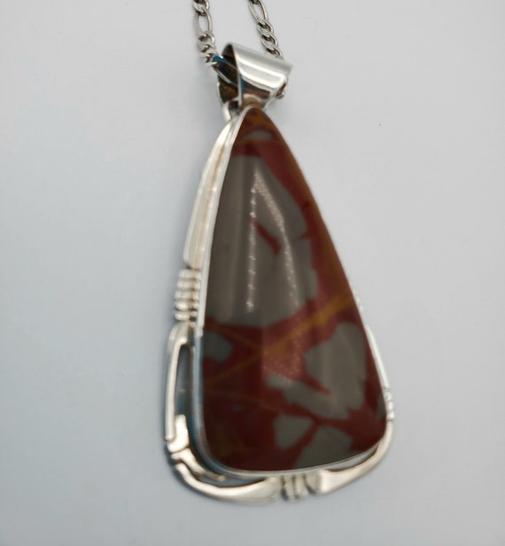 Sterling Silver Indian Summer Stone Pendant by Phillip Sanchez - Etsy