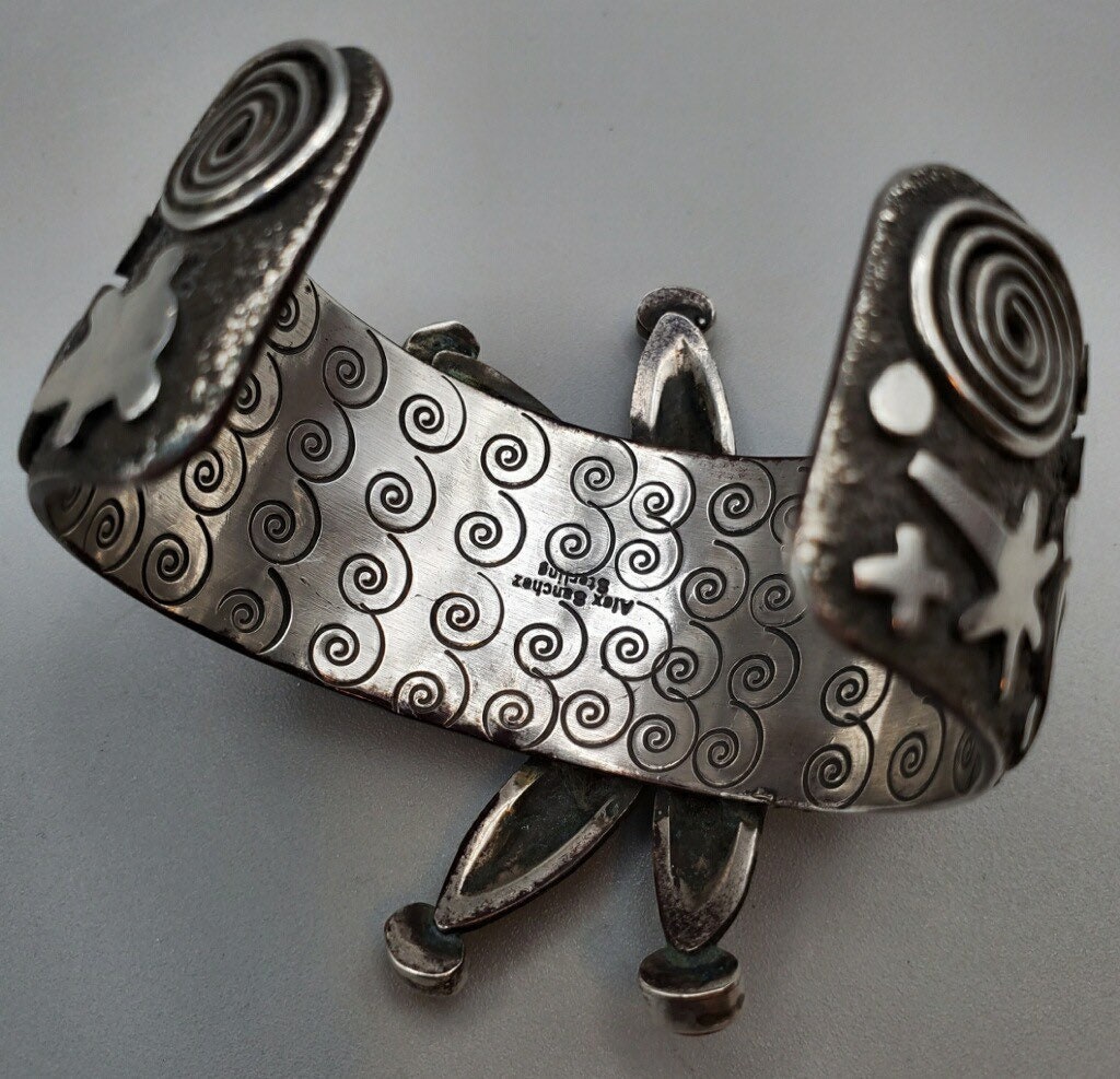 Sterling Silver,petroglyph Design DRAGONFLY With Coral