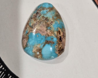 Pilot Mountain Turquoise 16.5 carat Teardrop shaped Cabochon.