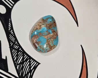 Pilot Mountain Turquoise 21.5 carat Cabochon