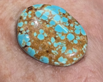 Number Eight Turquoise Mine 27.5 carat Cabochon