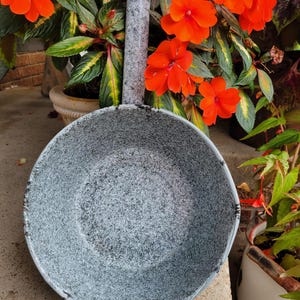 Vintage Speckled Graniteware MCM Casserole Pan
