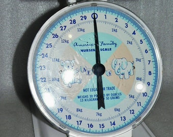 Vintage American Family 30 Pound Nursery Baby Kitchen Scale - Etsy