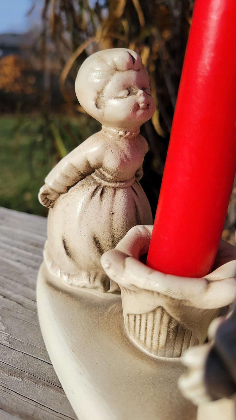 Vintage Wolin Japan Angel Candle Holder Etsy