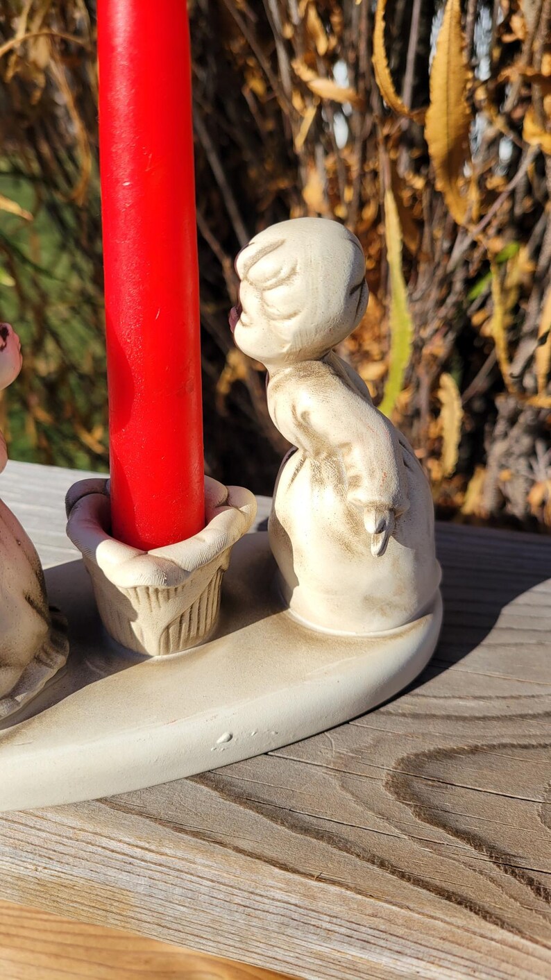 Vintage Wolin Japan Angel Candle Holder Etsy