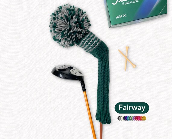 Custom Knit Golf Club Cover for Fairway Wood With Custom
