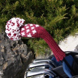 Diamant Muster Personalisierte Accessoires für Golfer, gestrickte Accessoires für Golfer Bild 7