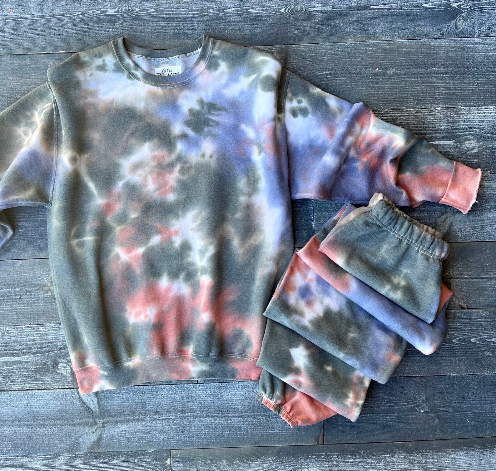 Tiedye Jogger Set / Tiedye Sweatshirt and Joggers / Tiedye Etsy