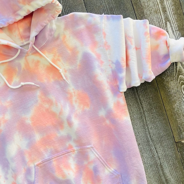 Tie-Dye Hoodie Sweatshirt / Tie-Dye Sweatshirt / Tie-Dye Hoodie / CIRCUS ANIMALS