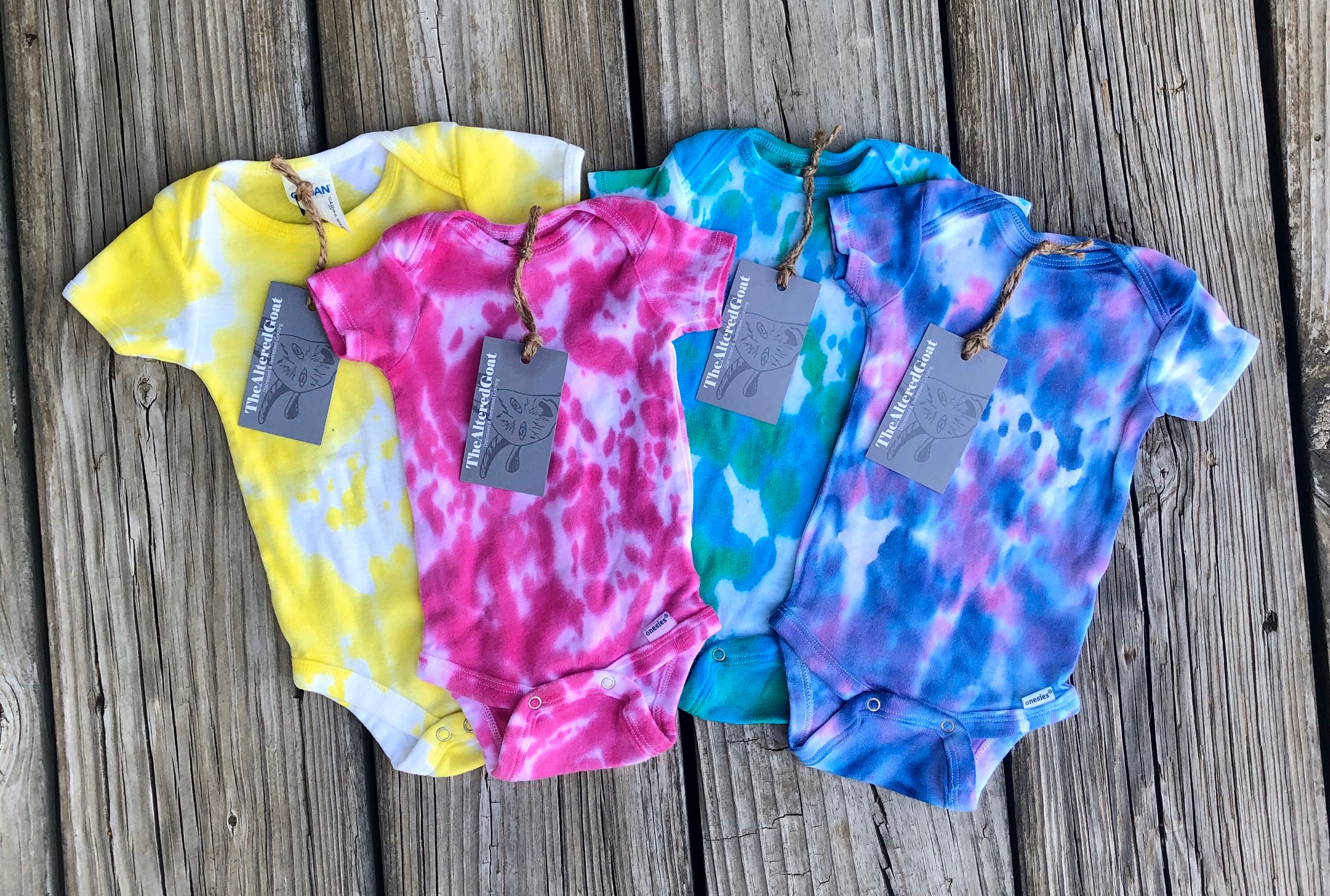 Tiedye Baby Onesie / Tiedye Bodysuit / Infant Tie Dye Onesie Etsy