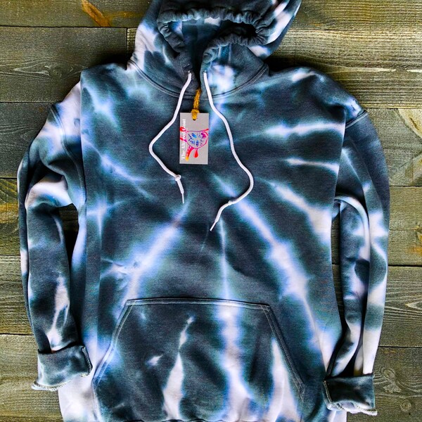 Tie-Dye Hoodie Sweatshirt / Tie-Dye Sweatshirt / Tie-Dye Hoodie / STORM SURGE