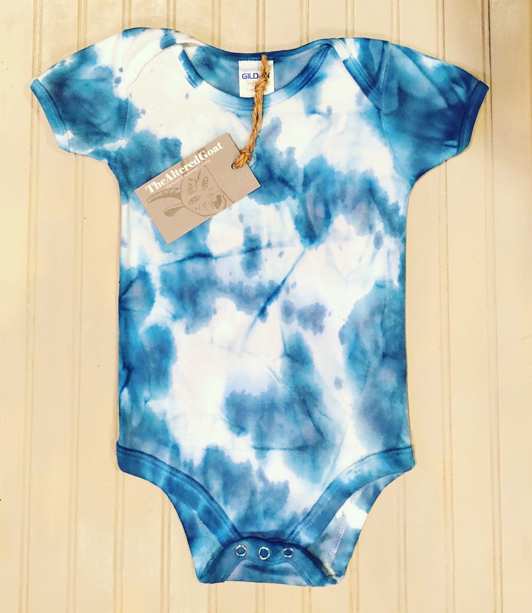 Tiedye Baby Onesie / Tiedye Bodysuit / Infant Tie Dye Onesie BLUE Etsy