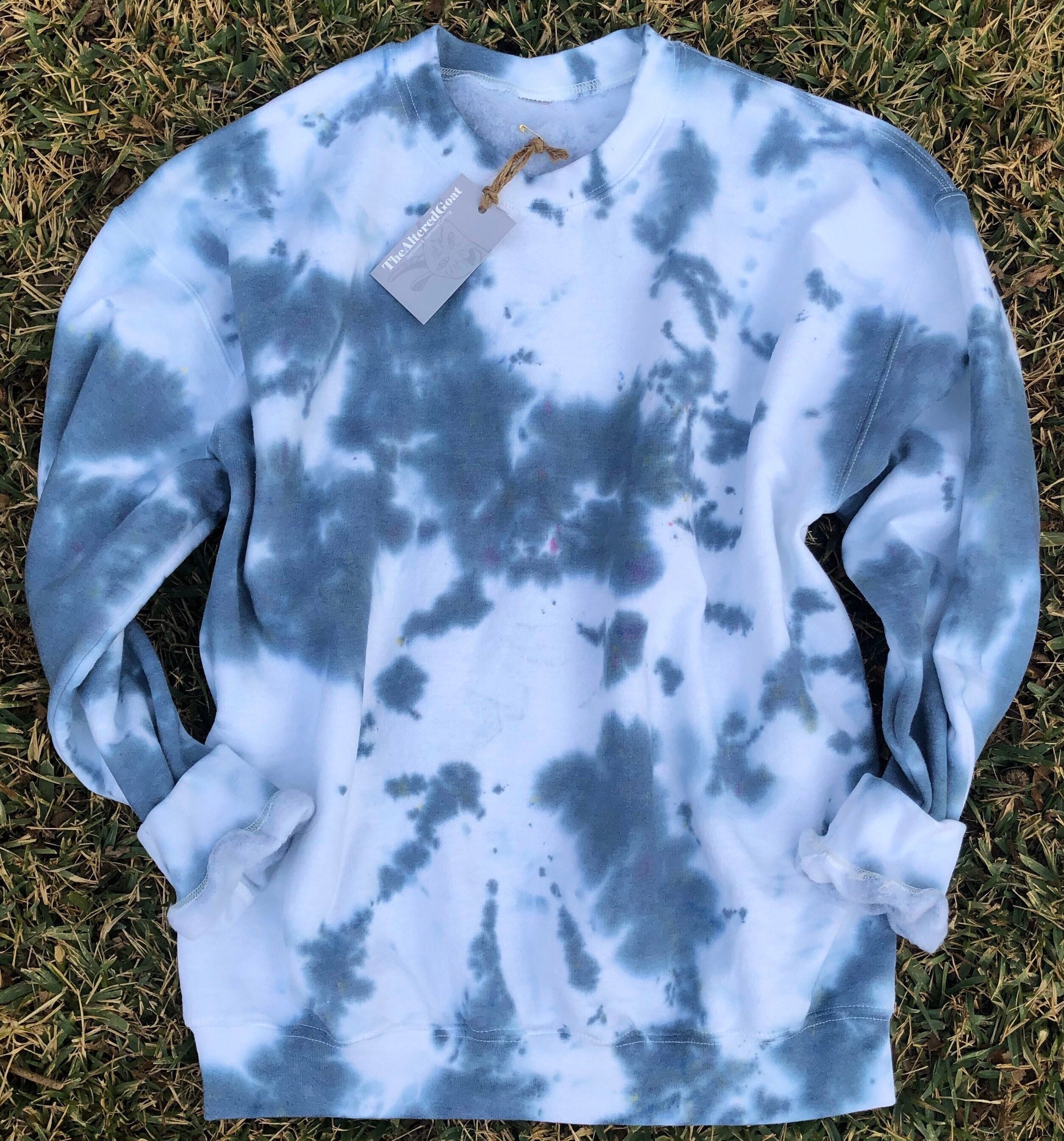 Tie-dye Crewneck Sweatshirt / Tie-dye Sweatshirt / Tie-dye - Etsy