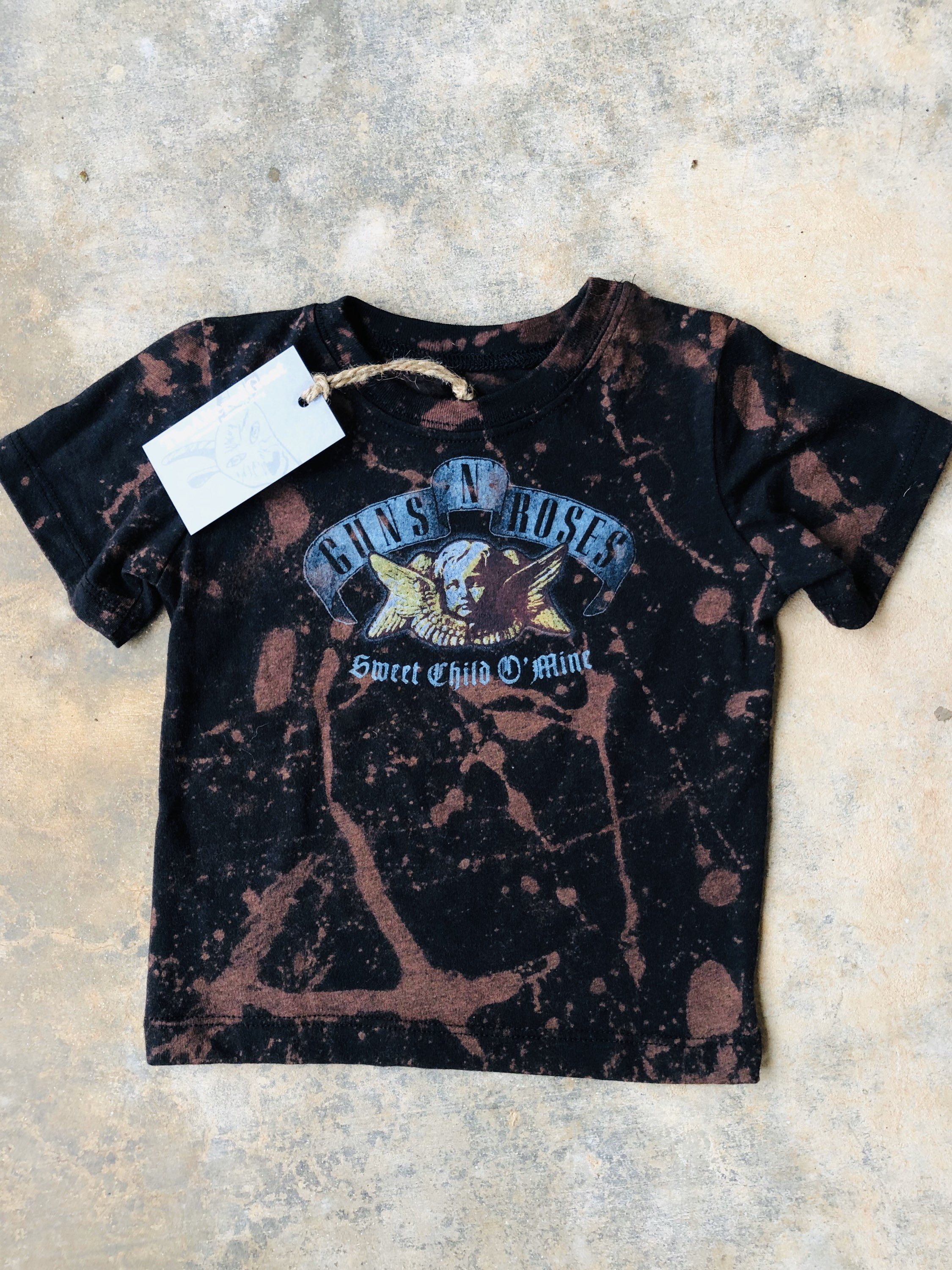 Funky Distressed Bleached Kids Guns N 