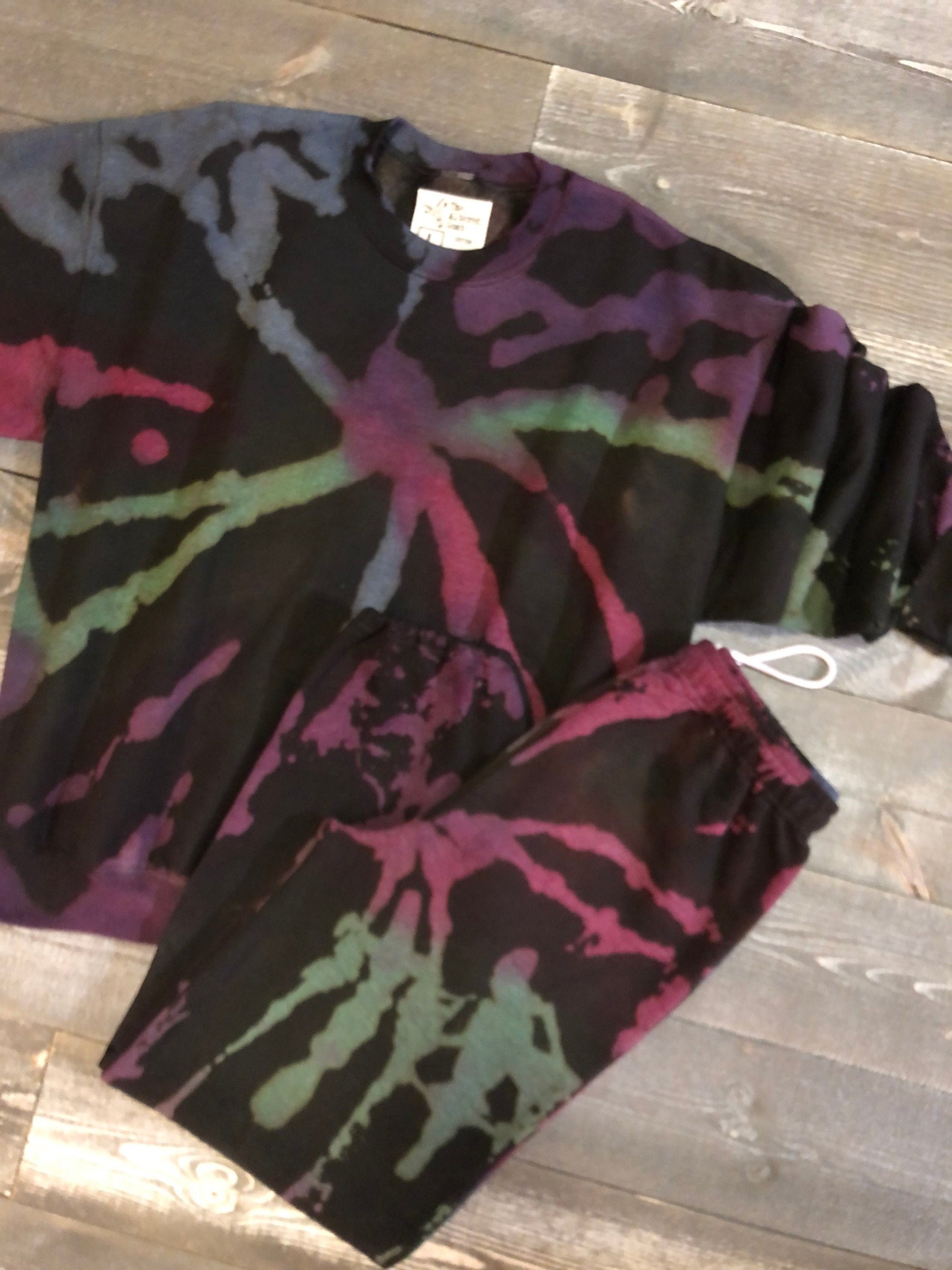 tie dye jogger set