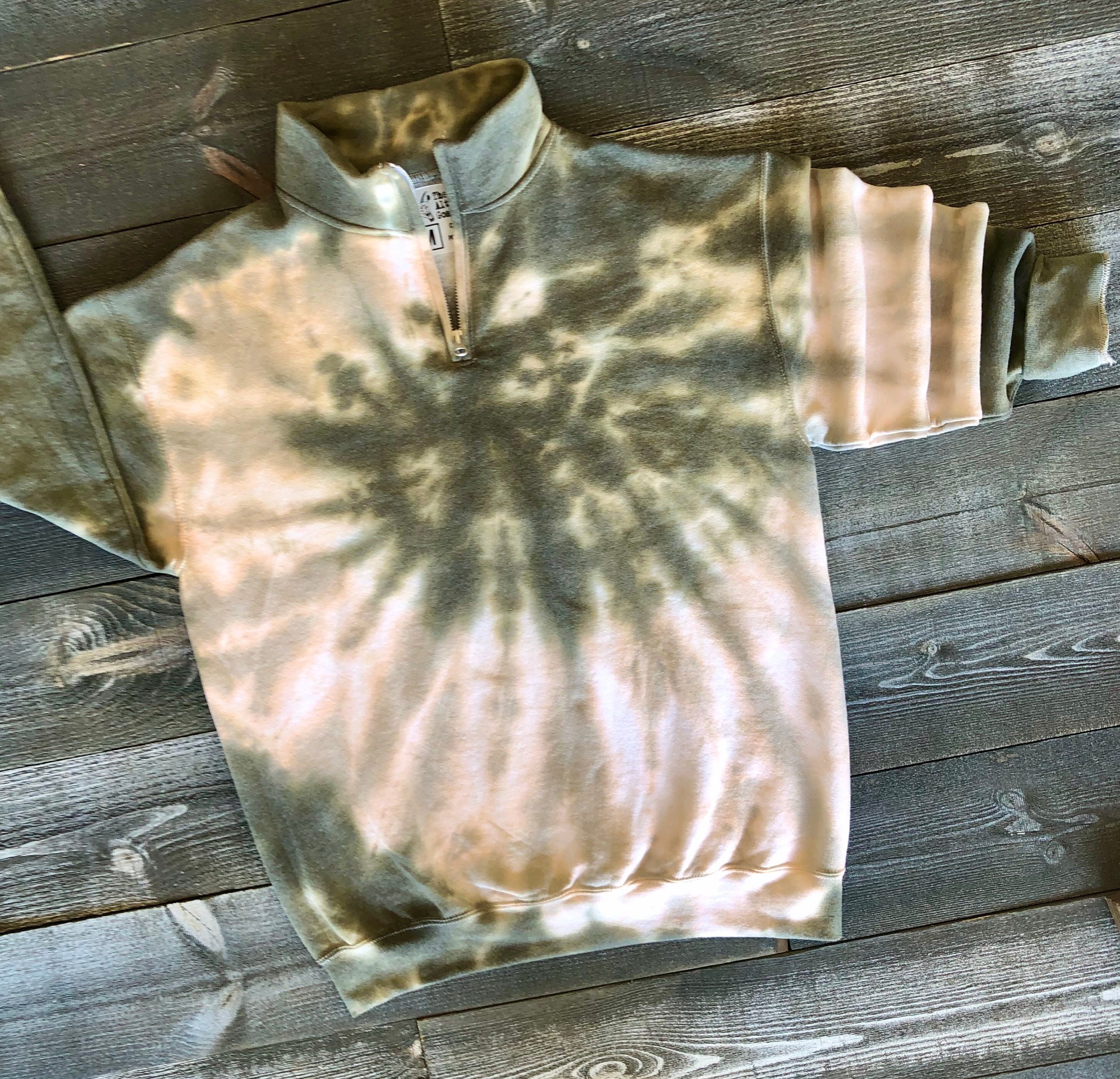 Tie-dye Quarter Zip Sweatshirt / Tie-dye Sweatshirt / Tie-dye - Etsy Canada