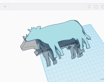 Cover for the Cow Diamond Painting Tray