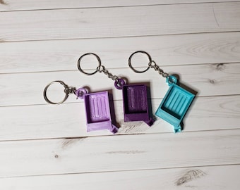 Colorful Diamond Painting Tray Keychains - Perfect gift idea