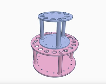 Stackable Circle Pen Stand/Pen Cradle - Large Holds 16 pens and small holds 9 pens (14mm openings)