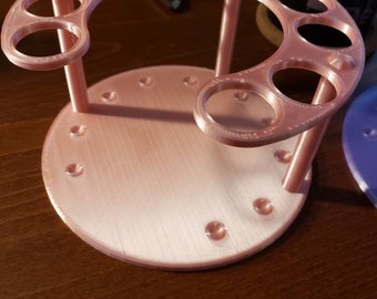 Round Pen Stand/Pen Cradle - Holds 10 Large diameter pens (25mm openings)