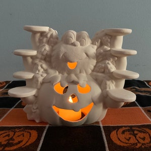Spider Server Unpainted Ceramic Bisque