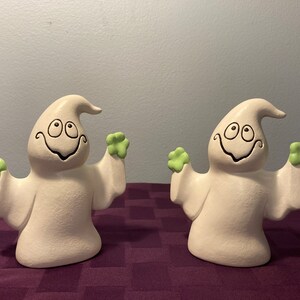 Gang Buster Ghosts Painted Halloween Ceramic