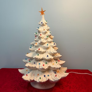 Extra Large Christmas Tree By Nowell Molds Unpainted Ceramic Bisque Ready To Paint