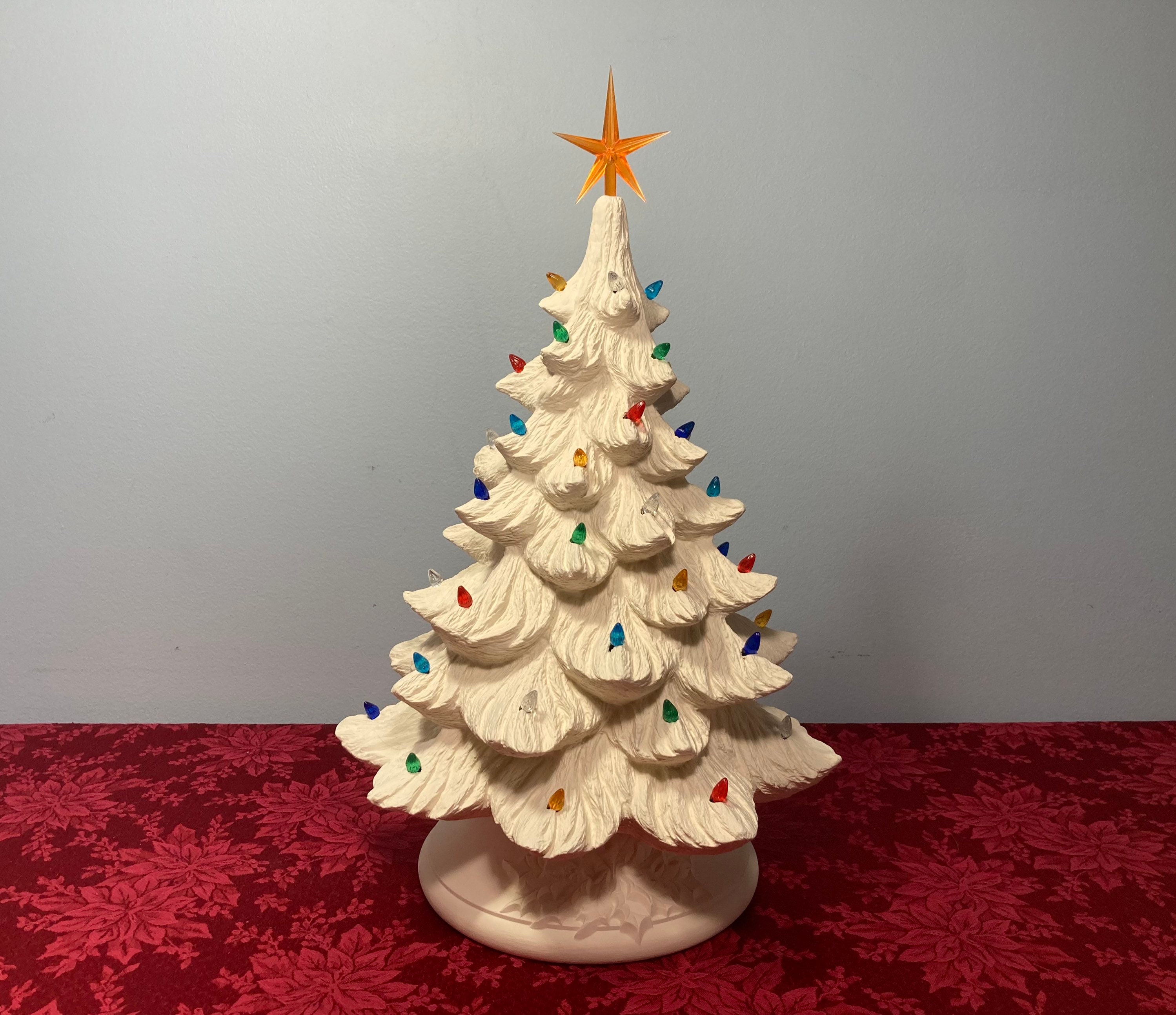 Large Christmas Tree by Nowell Mold's Unpainted Ceramic Bisque
