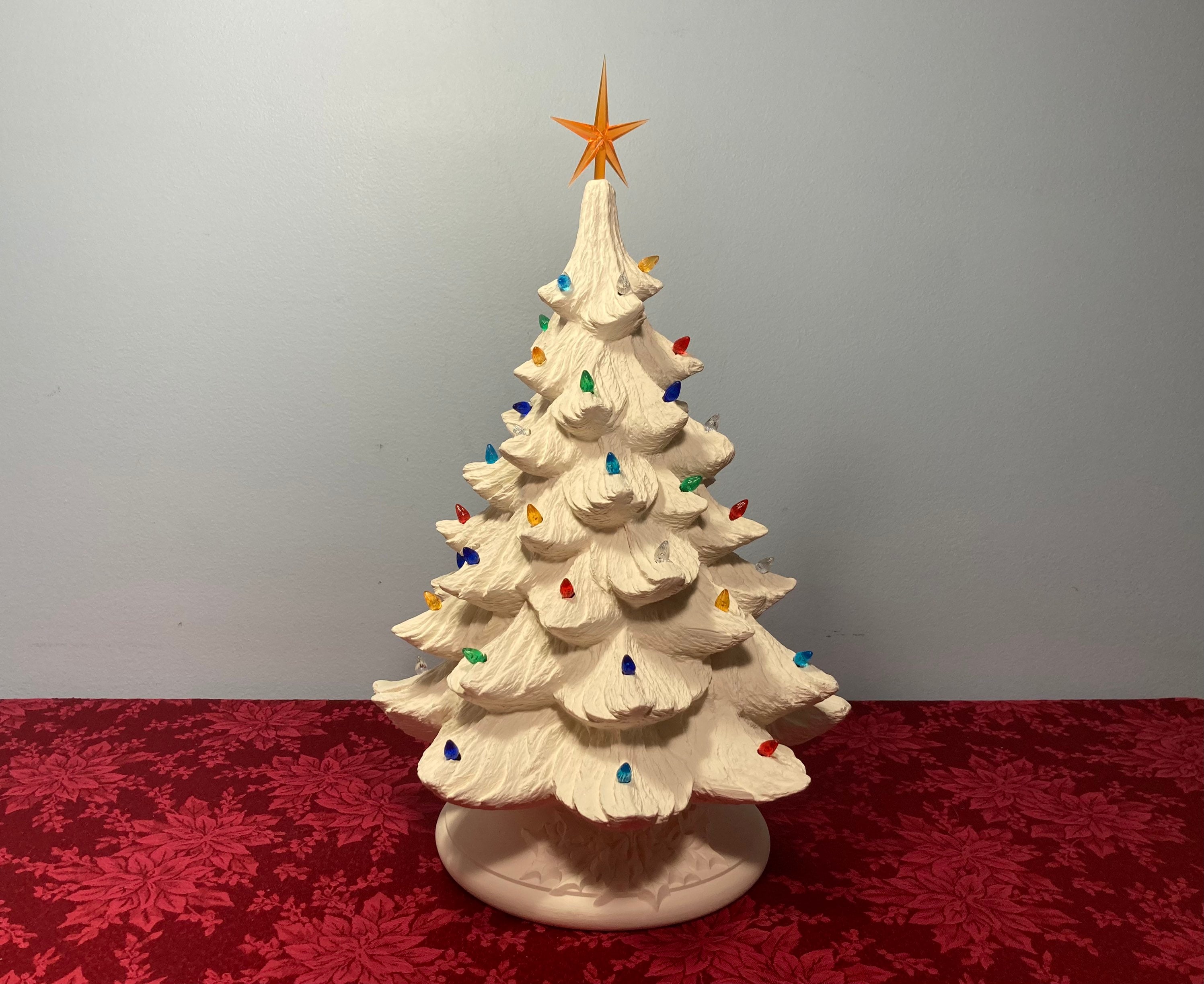 Large Christmas Tree by Nowell Mold's Unpainted Ceramic Bisque - Etsy