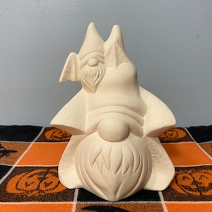 Vampire Gnome Unpainted Ceramic Bisque