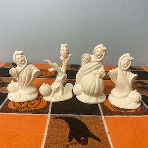 Ghost Collection Halloween Unpainted Ceramic Bisque
