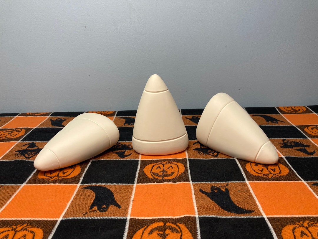 Candy Corn Collection Halloween Unpainted Ceramic Bisque Ready to Paint ...