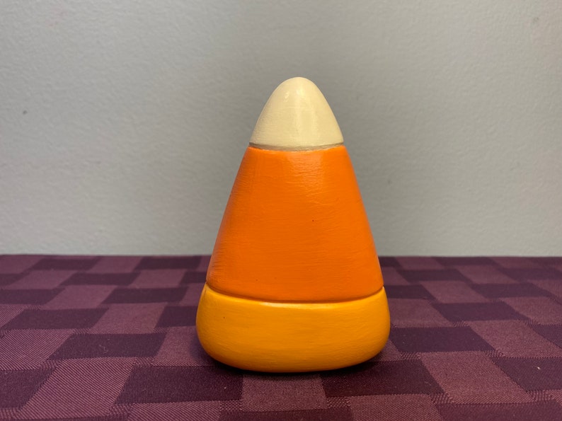 Small Candy Corn Painted Halloween Ceramics - Etsy