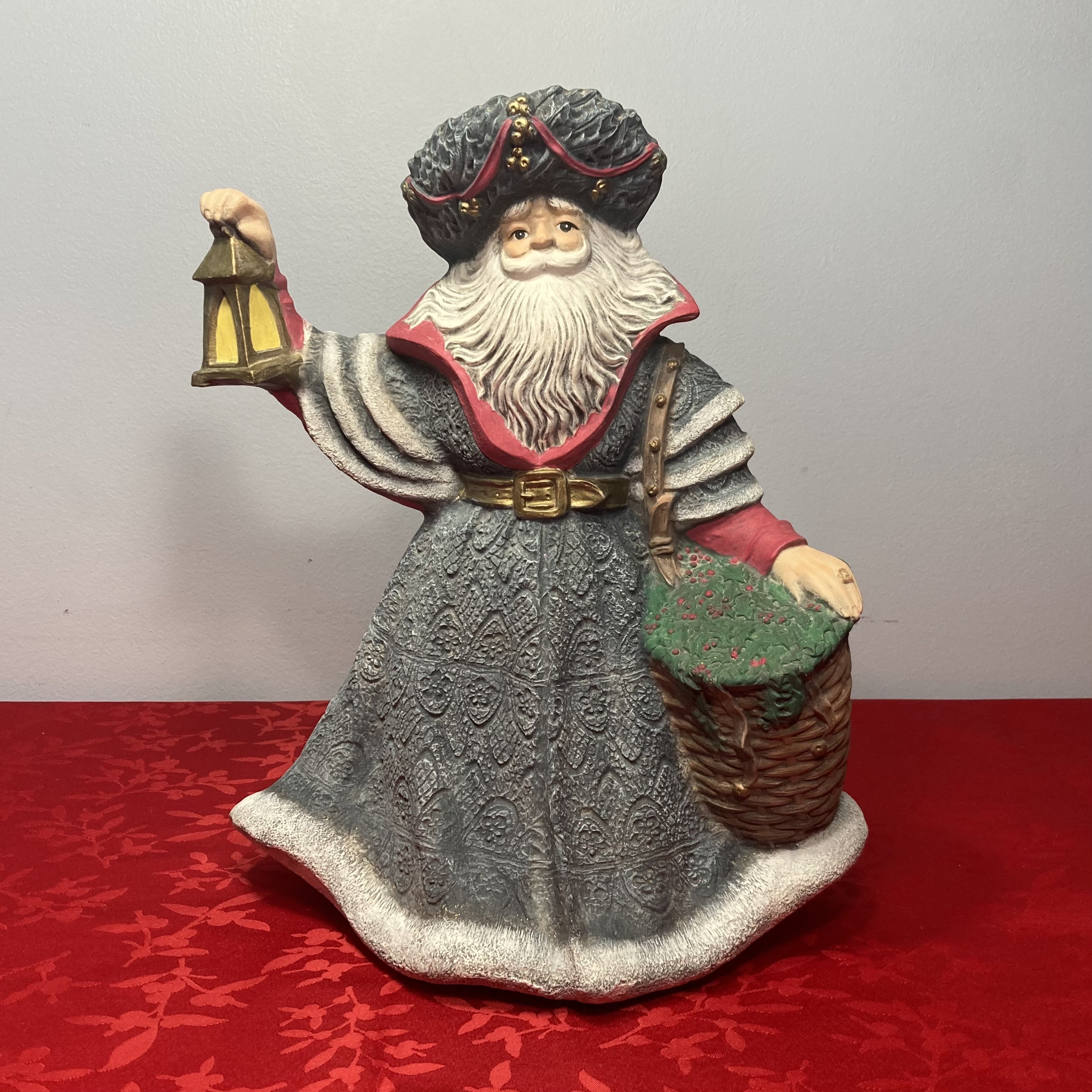 Vintage Santa - Renaissance Santa With Lantern - Etsy
