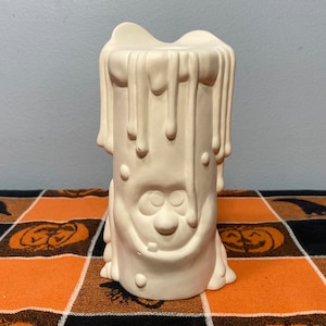 Little Dripper Halloween Candle Unpainted Ceramic Bisque