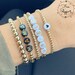 Personalized Custom Beaded Bracelet | Custom Word Bracelet | Name Bracelet | Layering Gold Bracelets | Stackable Bracelets | 4mm Gold Filled 