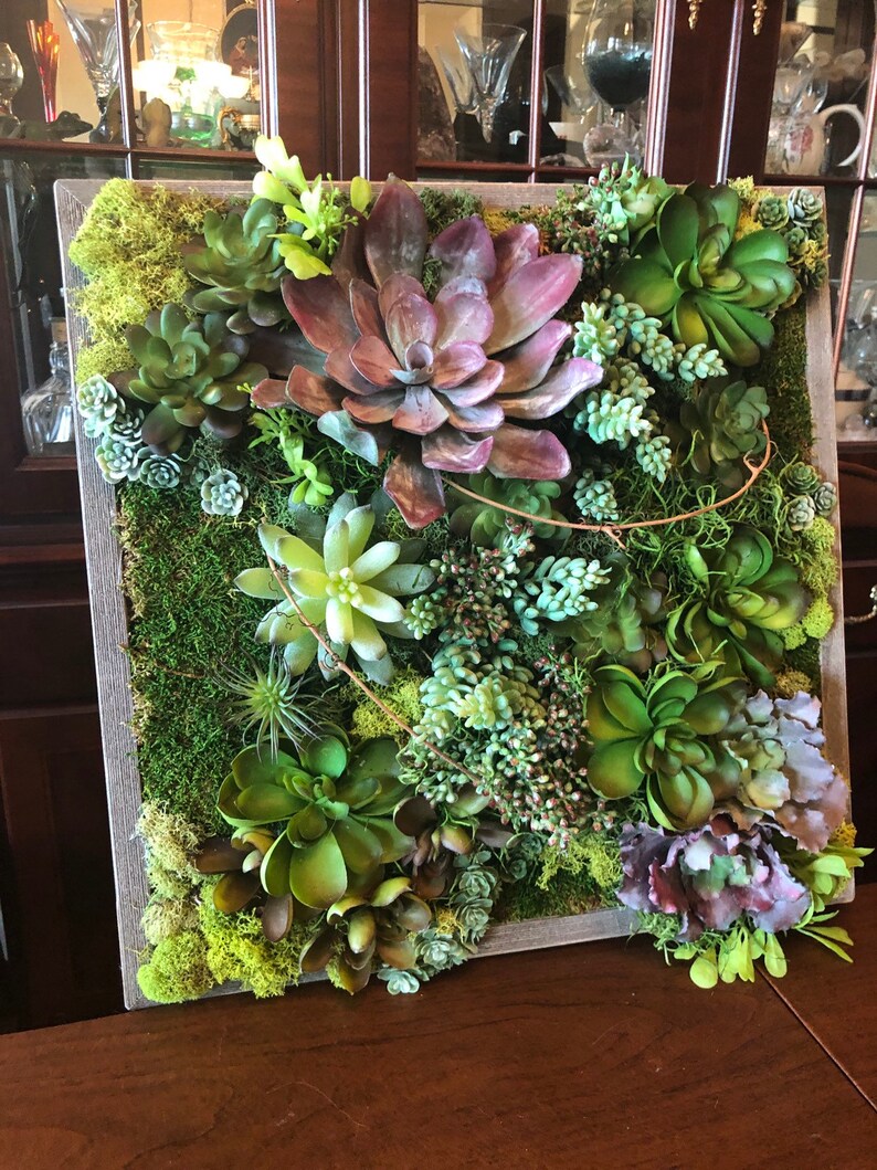 Succulent Arrangement. Floral Arrangement. Succulent Wall | Etsy