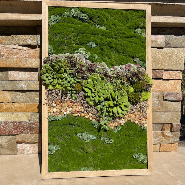 Faux Living Wall Etsy