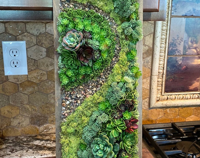 Decorative Wall Garden. Wall Garden. Vertical Wall Garden. Etsy