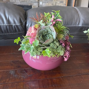 NEW Faux Succulent Centerpiece.  Succulent Decor. Faux Succulent Arrangement. Succulent Centerpiece.
