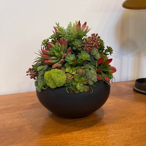 Faux Succulent Decor. Faux Succulent Arrangement. Succulent Centerpiece. Tabletop decor. Centerpiece.