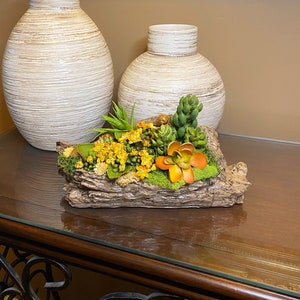 Faux succulent centerpiece, Mother’s Day faux succulent decor, Mothers Day, Succulent decor.
