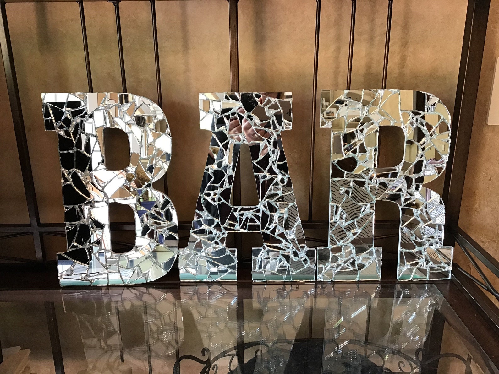 Image of Mirrored Mosaic Decorative Letters