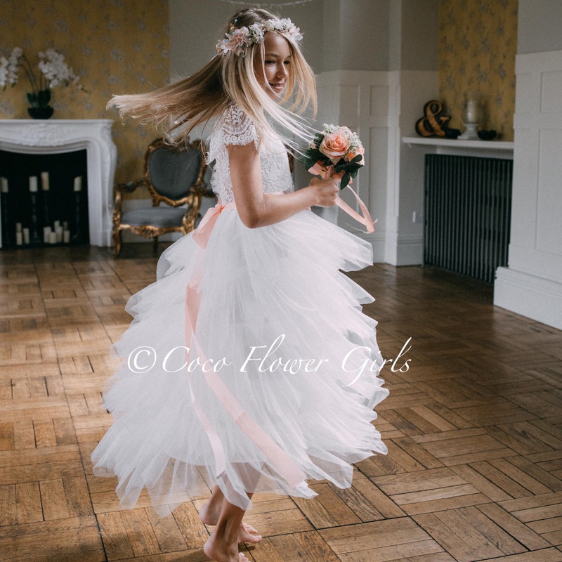 White Flower Girl Dress Etsy — free download