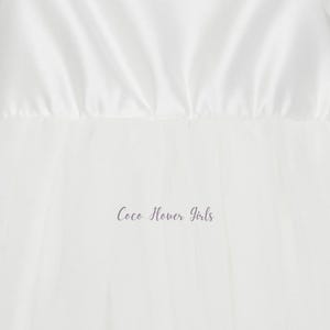 White Rosette Tulle Princess Baby Dress w/ Headband main image 1