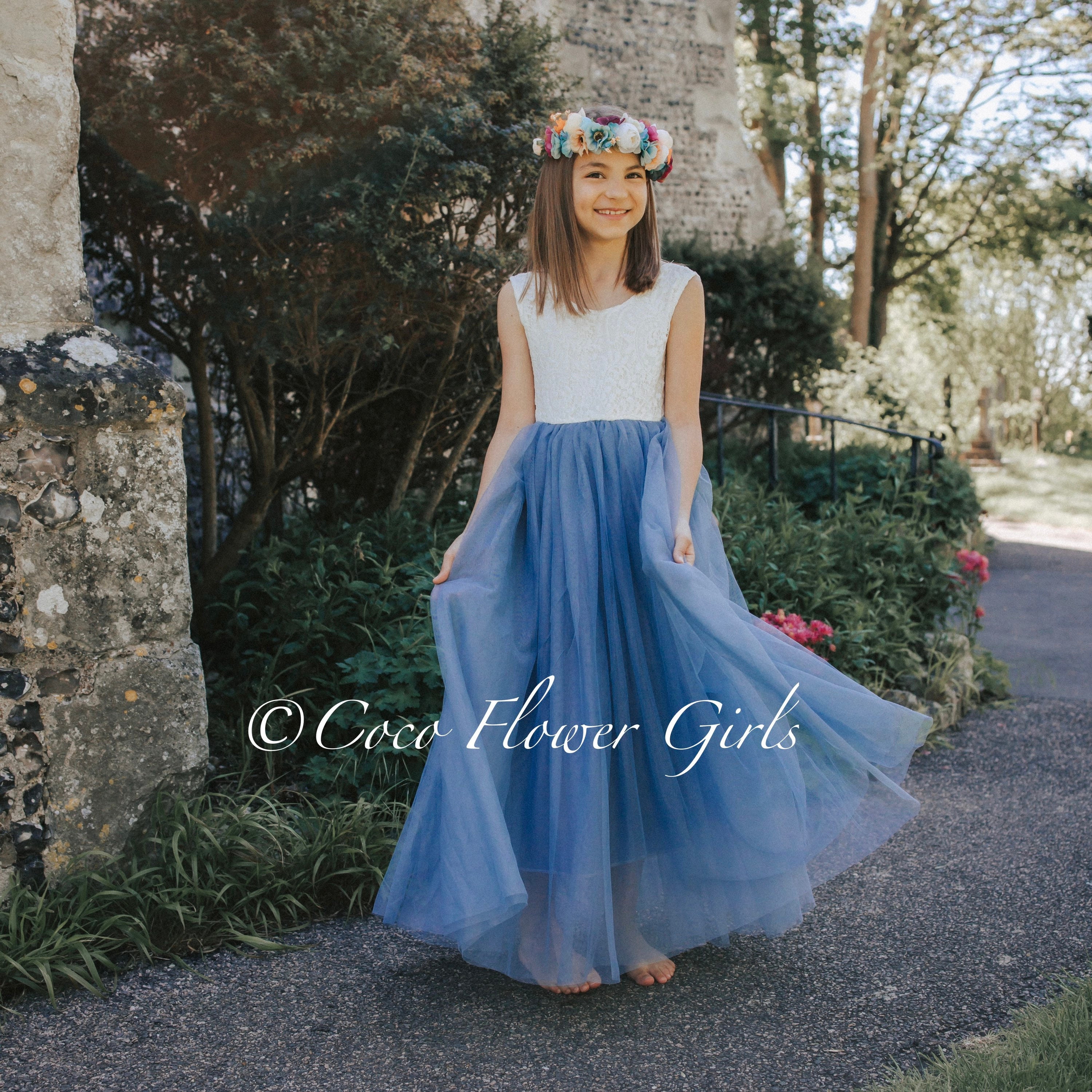 Slate Blue Bridesmaid Dresses