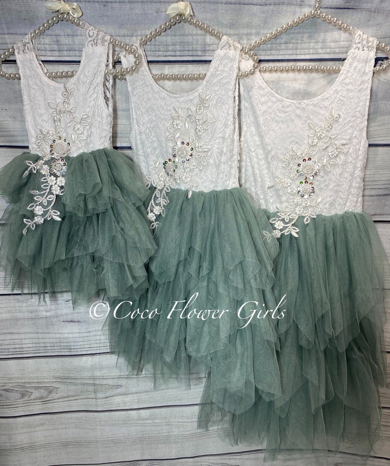sage green boho dress