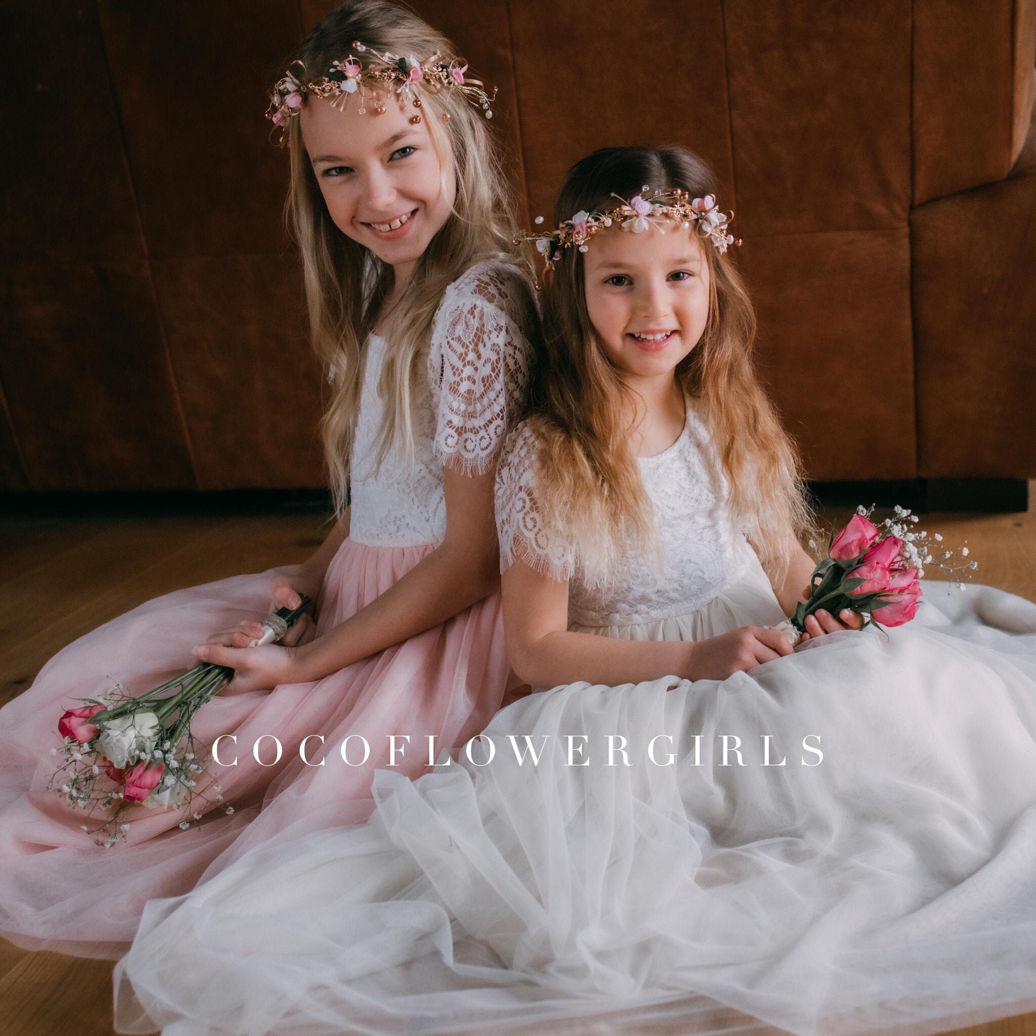 hippy flower girl dresses